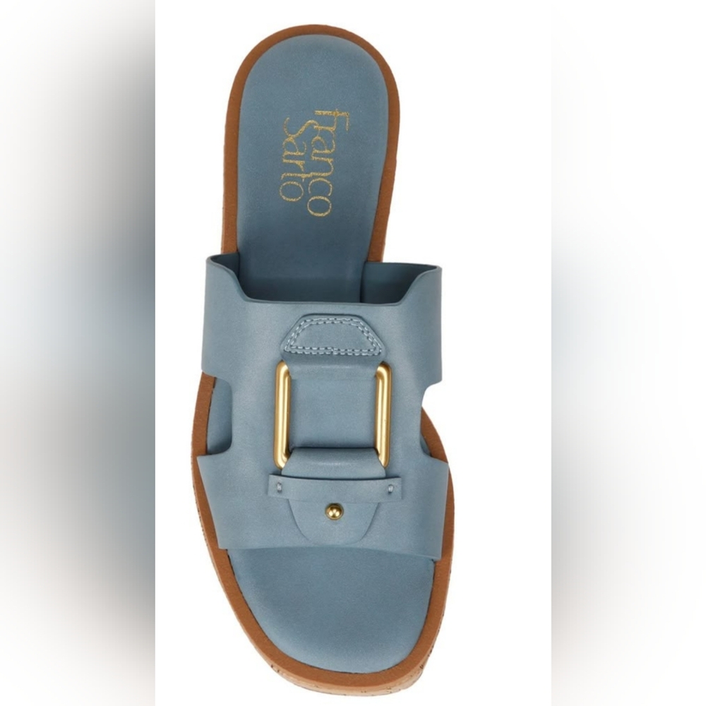 Franco Sarto Blue Sandals with Elegant Design - Picture 3 of 9
